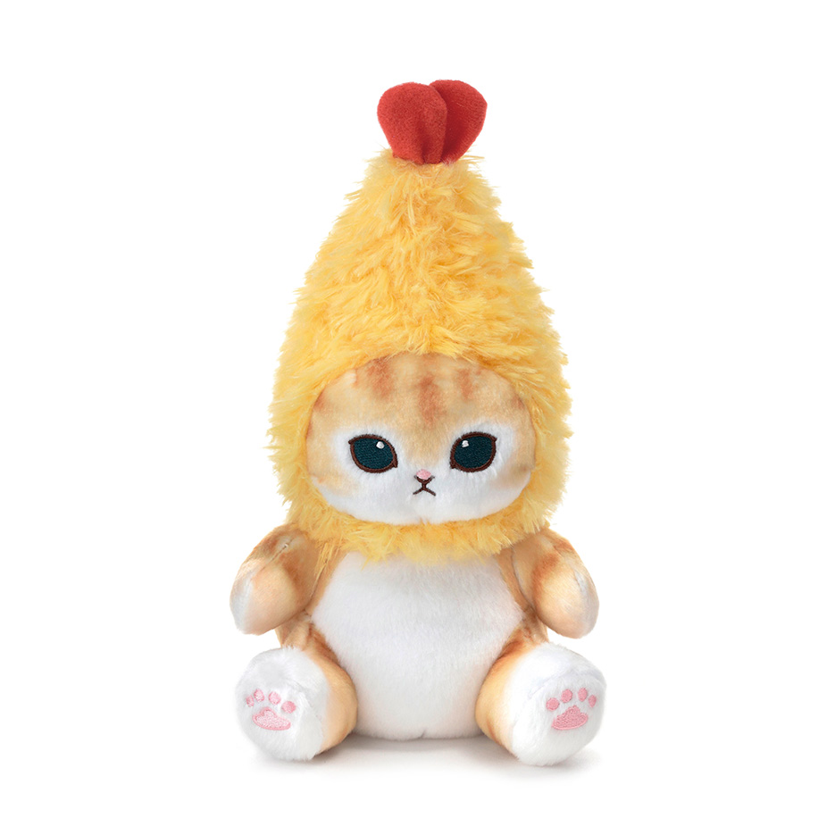 ぽてたまぬいぐるみ　えびにゃん　ベージュ